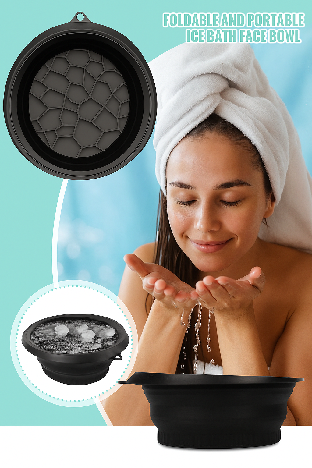 Glow Zahr Silicone Bowl For Face Ice Bath